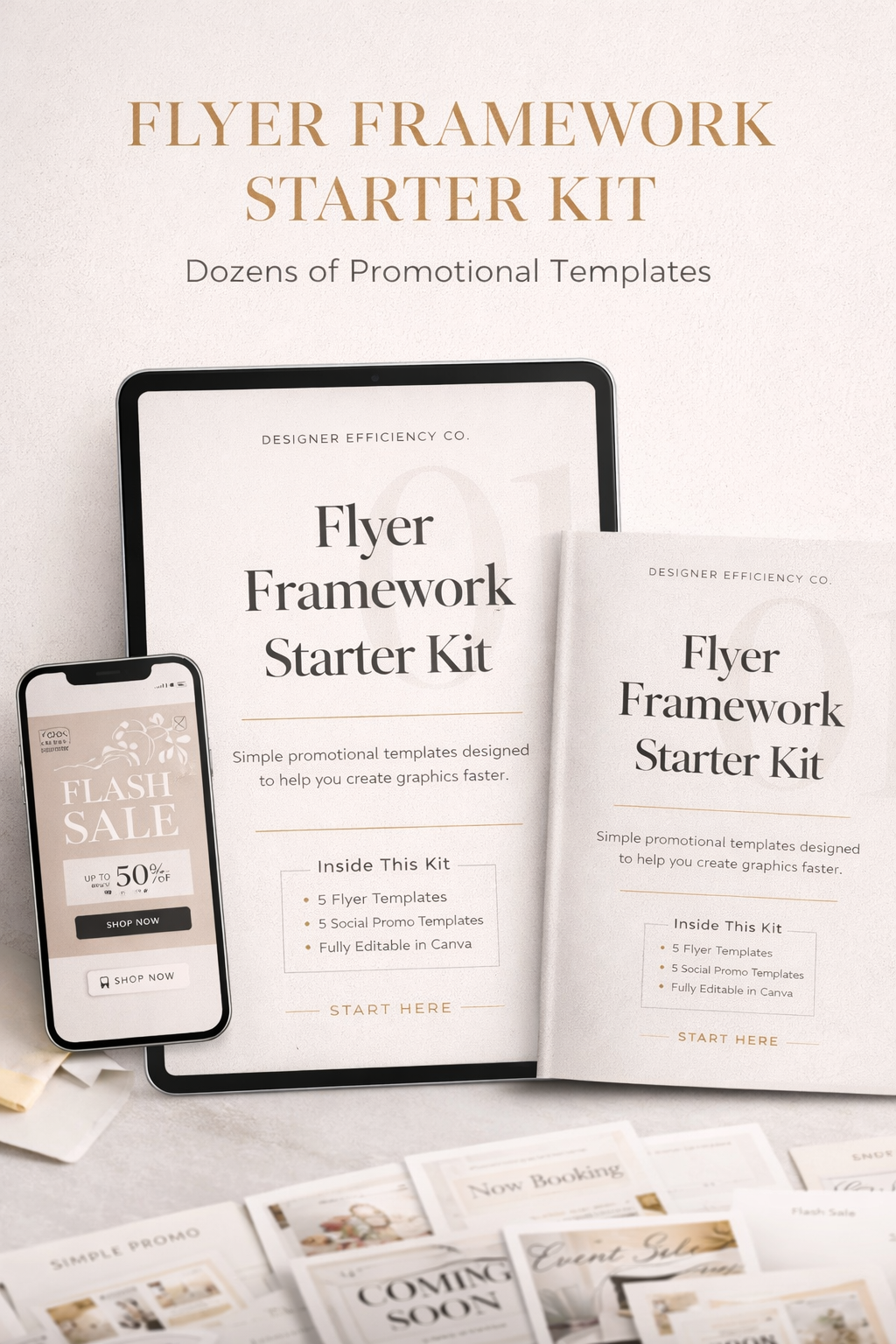 Flyer Framework Starter Kit™ 10 Canva Templates for Fast Client Promotions, Create professional promotional graphics in minutes — without starting from scratch.