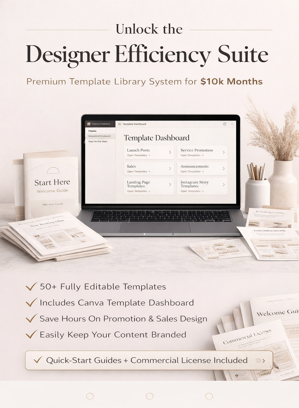 Designer Efficiency Suite™ The Complete Promotional Design System for Canva