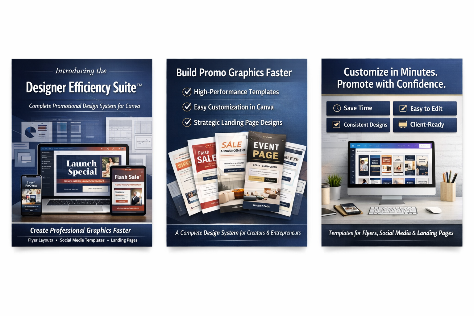 Designer Efficiency Suite™ The Complete Promotional Design System for Canva